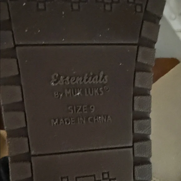 Muk Luks Cream Ankle Booties - Picture 3 of 3